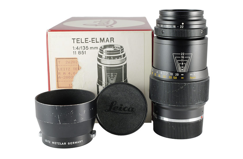 LEITZ WETZLAR TELE-ELMAR-M 4/135, black anodized 11851
