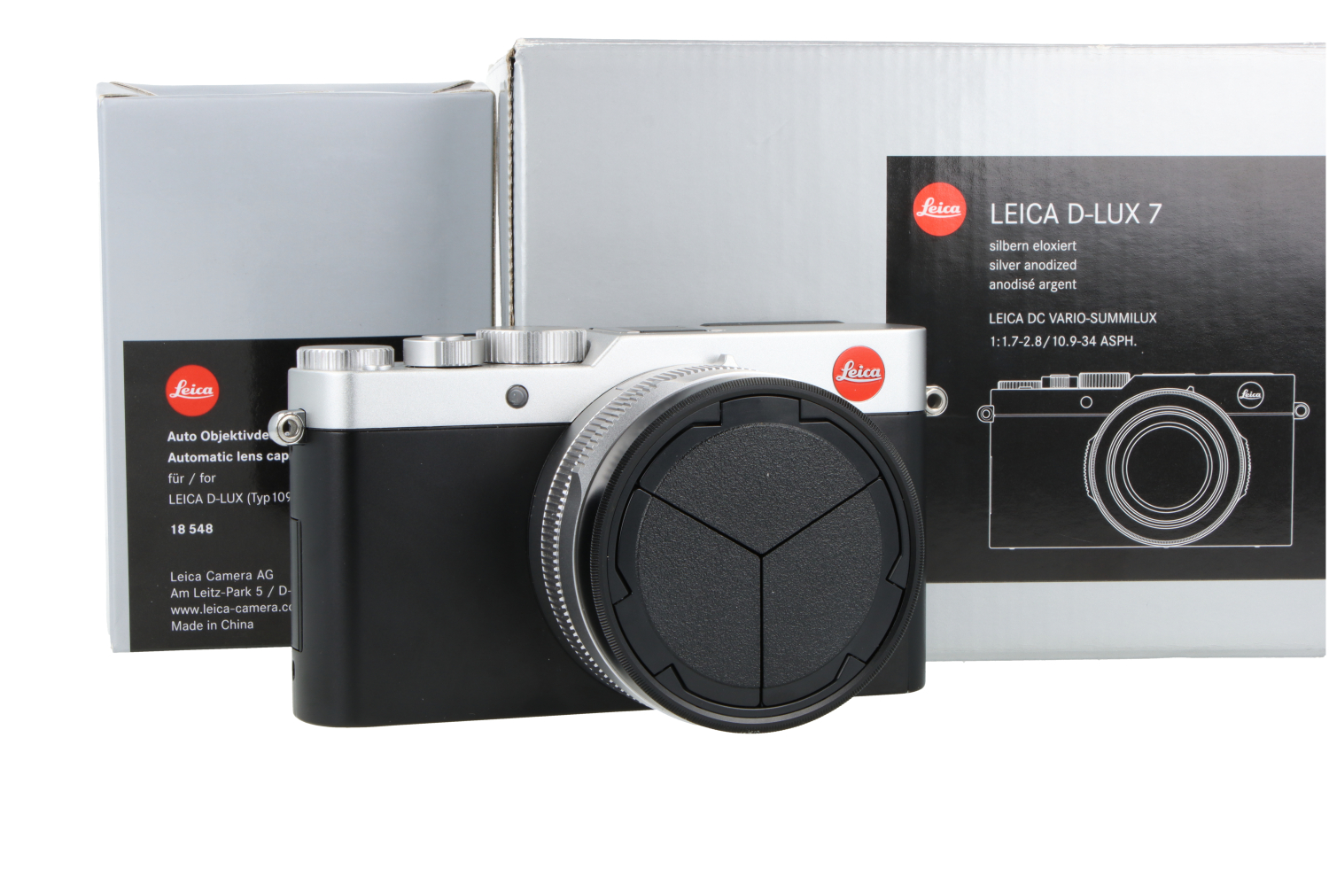 Kit Leica D-lux 7 Silver + Tapa automática (19115)