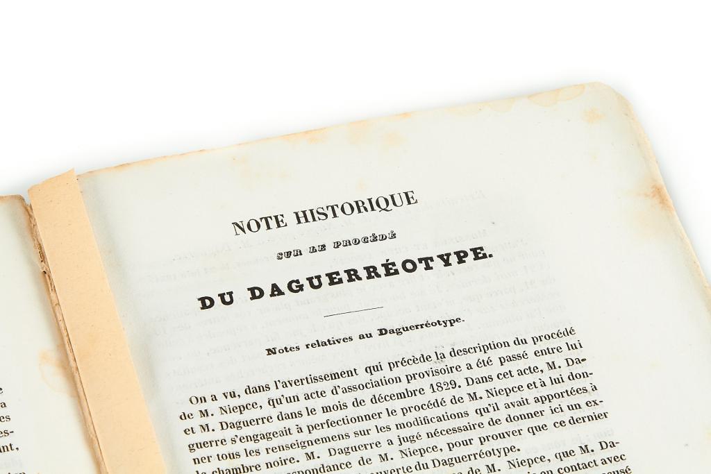 Daguerreotype first version booklet Daguerreotype first version booklet