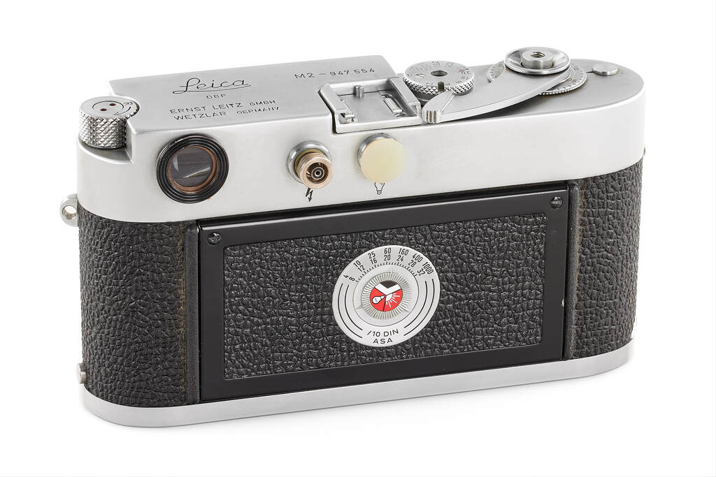 Leica M2 button rewind chrome outfit