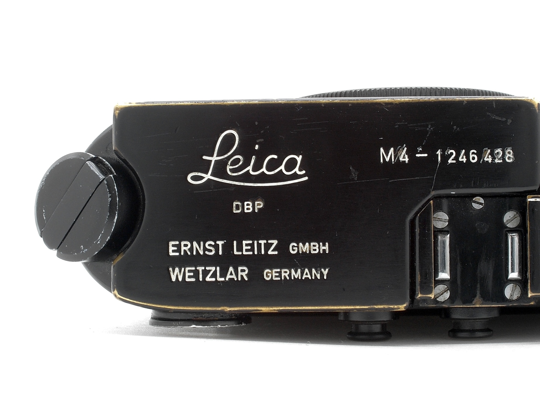 Leica M4 schwarz lackiert Leica M4 schwarz lackiert