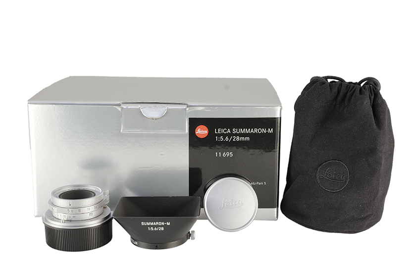 LEICA SUMMARON-M 5.6/28, silver chrome finish, 11695