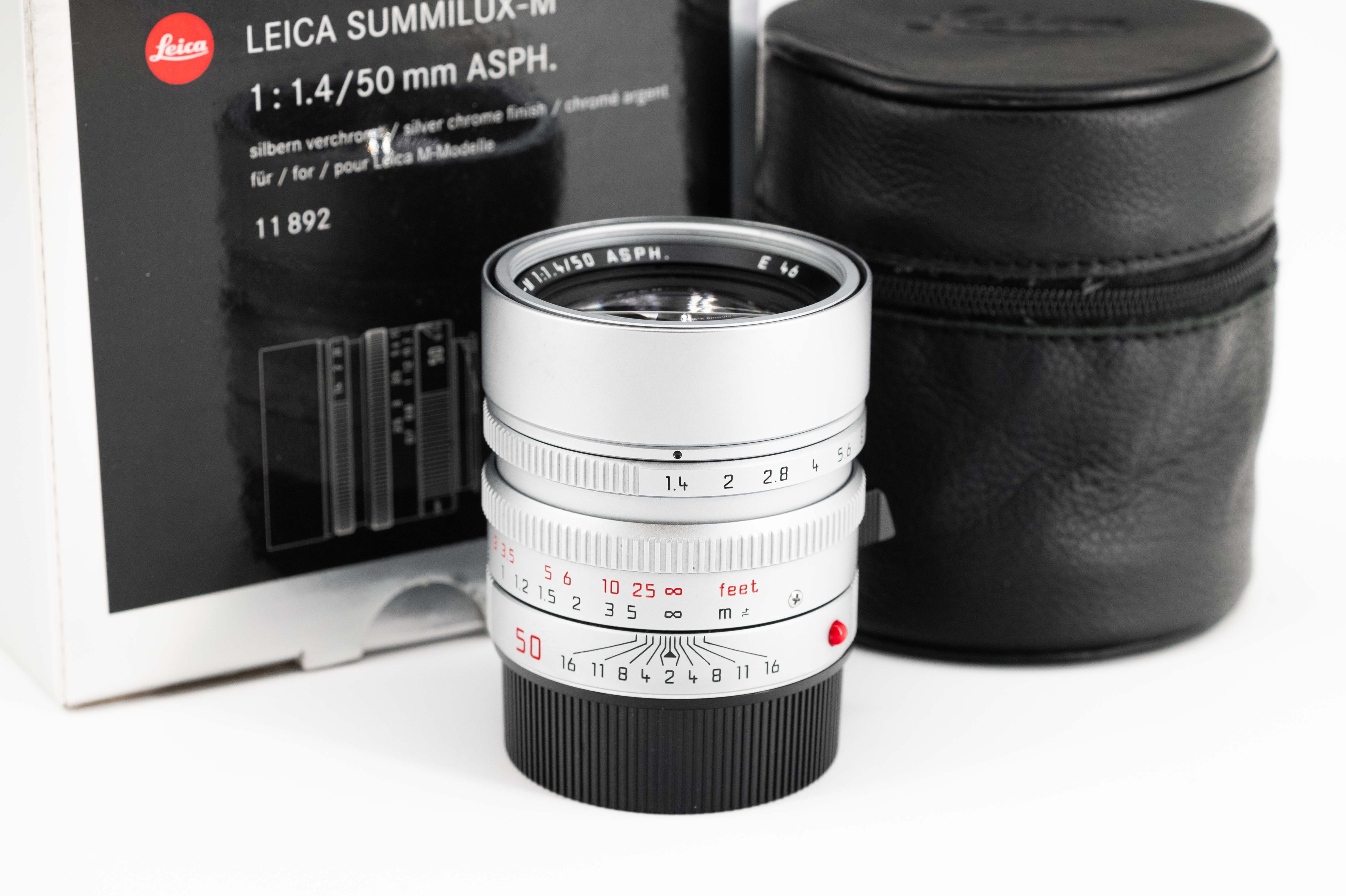 Leica Summilux-M 50mm f/1.4 ASPH Silver Chrome 11892