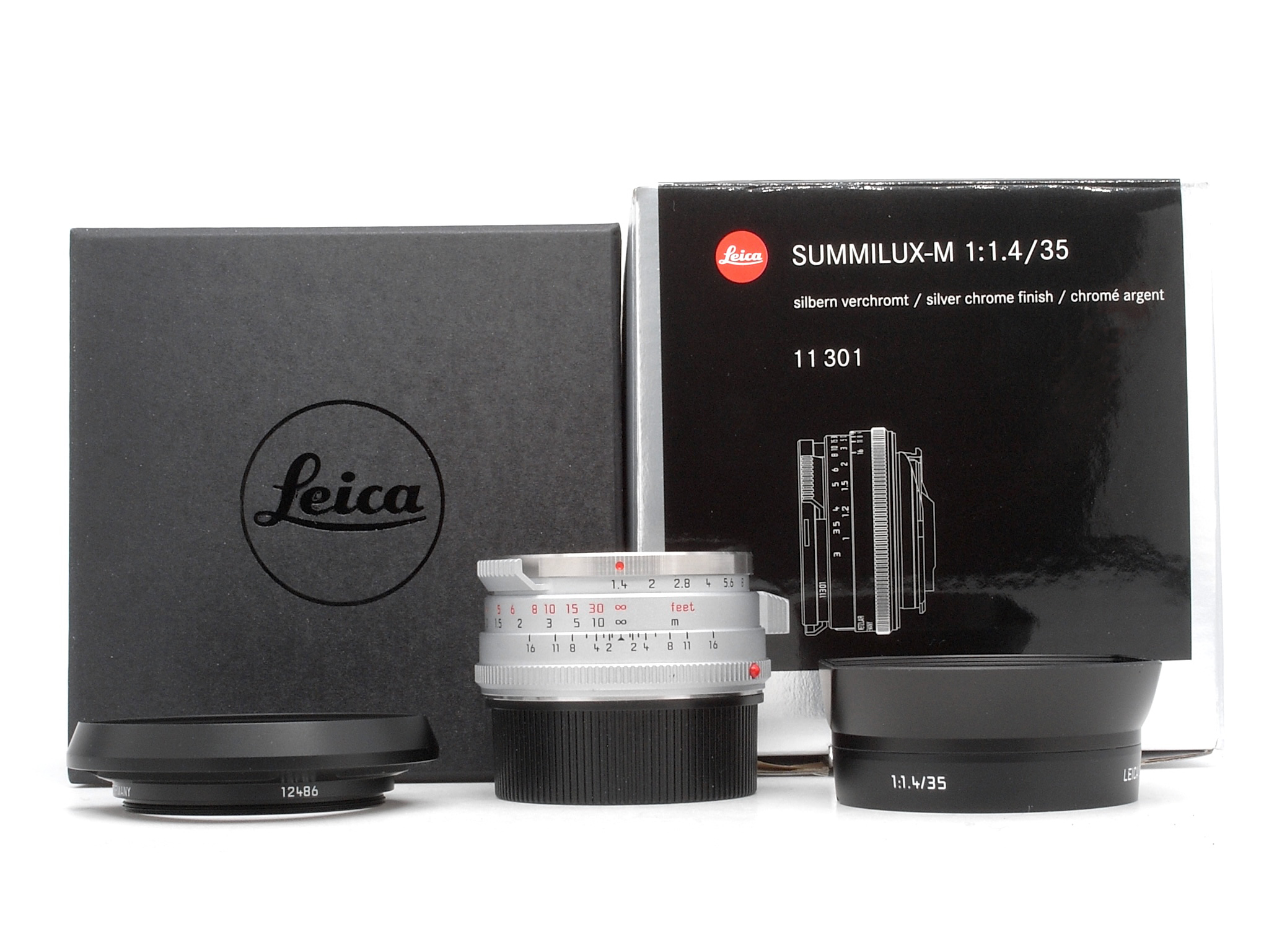 Leica Summilux-M 1.4/35mm silver chrome steel rim classic