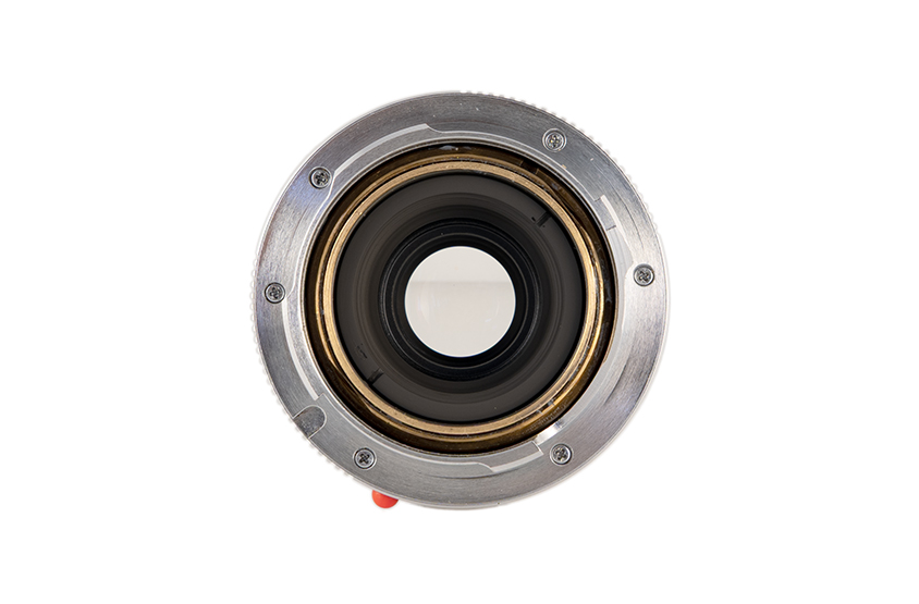 LEICA ELMAR-M 1:2,8/50, silver chrome finish, collapsible DUAL RANGE (V2) 11823