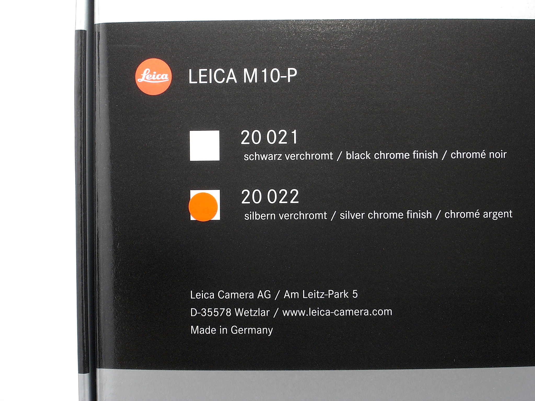 Leica M10-P silver chrome