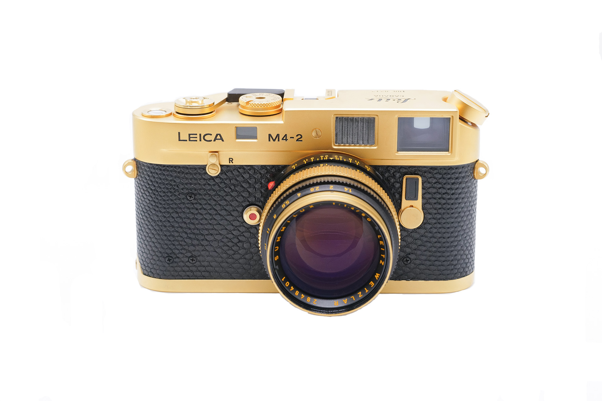 Leica M4-2 gold con Summilux 50mm 1.4 Gold 10420