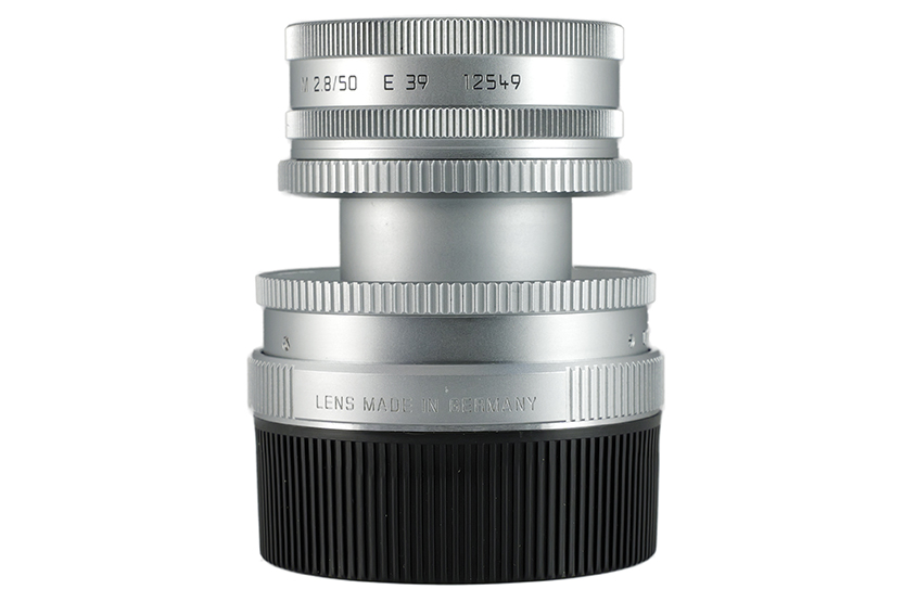 Leica ELMAR-M 1:2,8/50, silver chrome finish, collapsible 11823