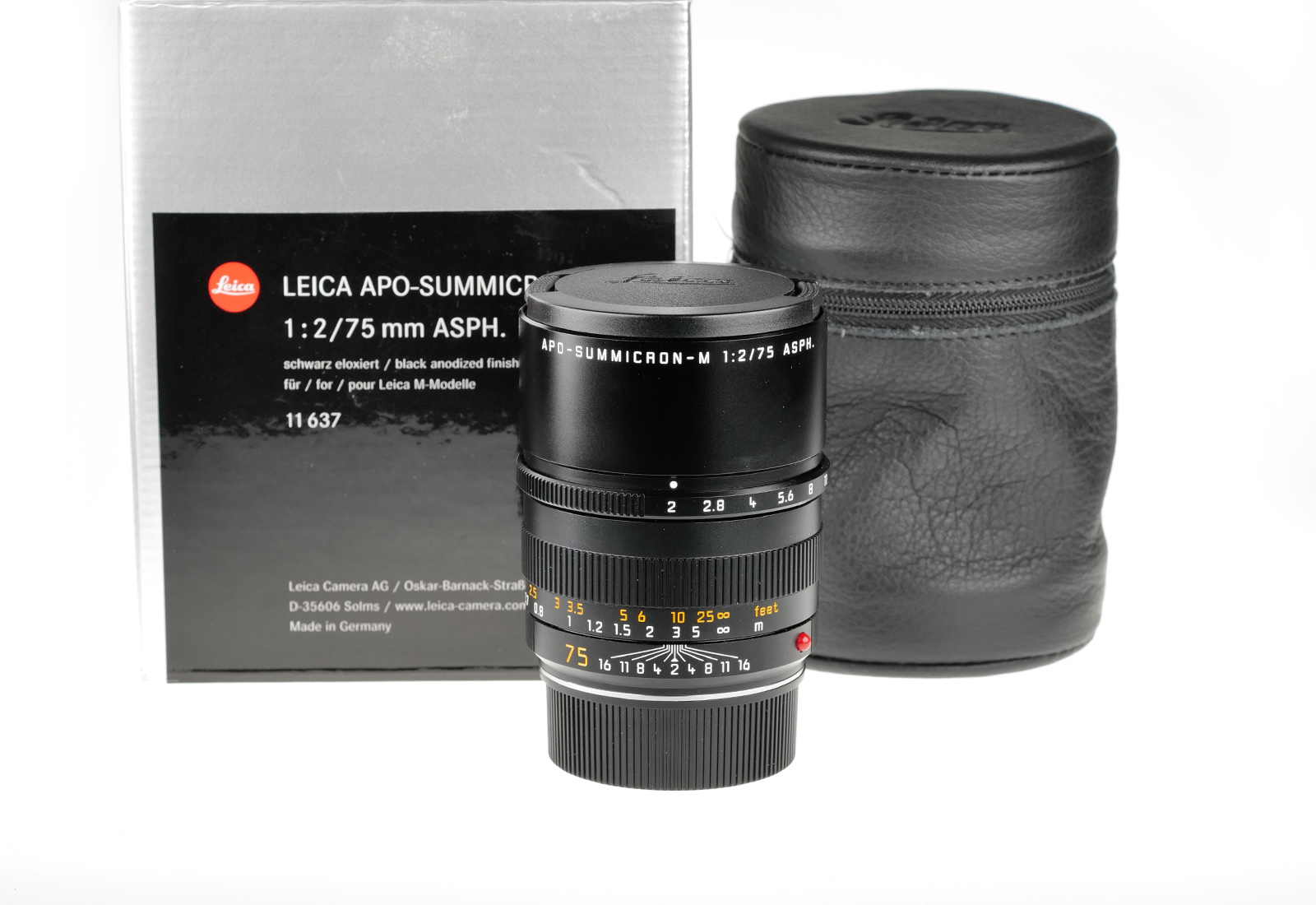 Leica APO-Summicron-M 1:2/75mm ASPH., black 11637