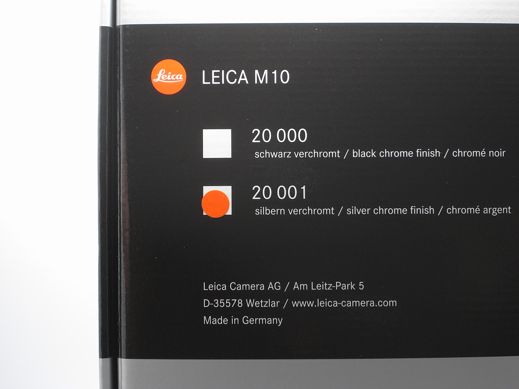 Leica M10 silver chrome