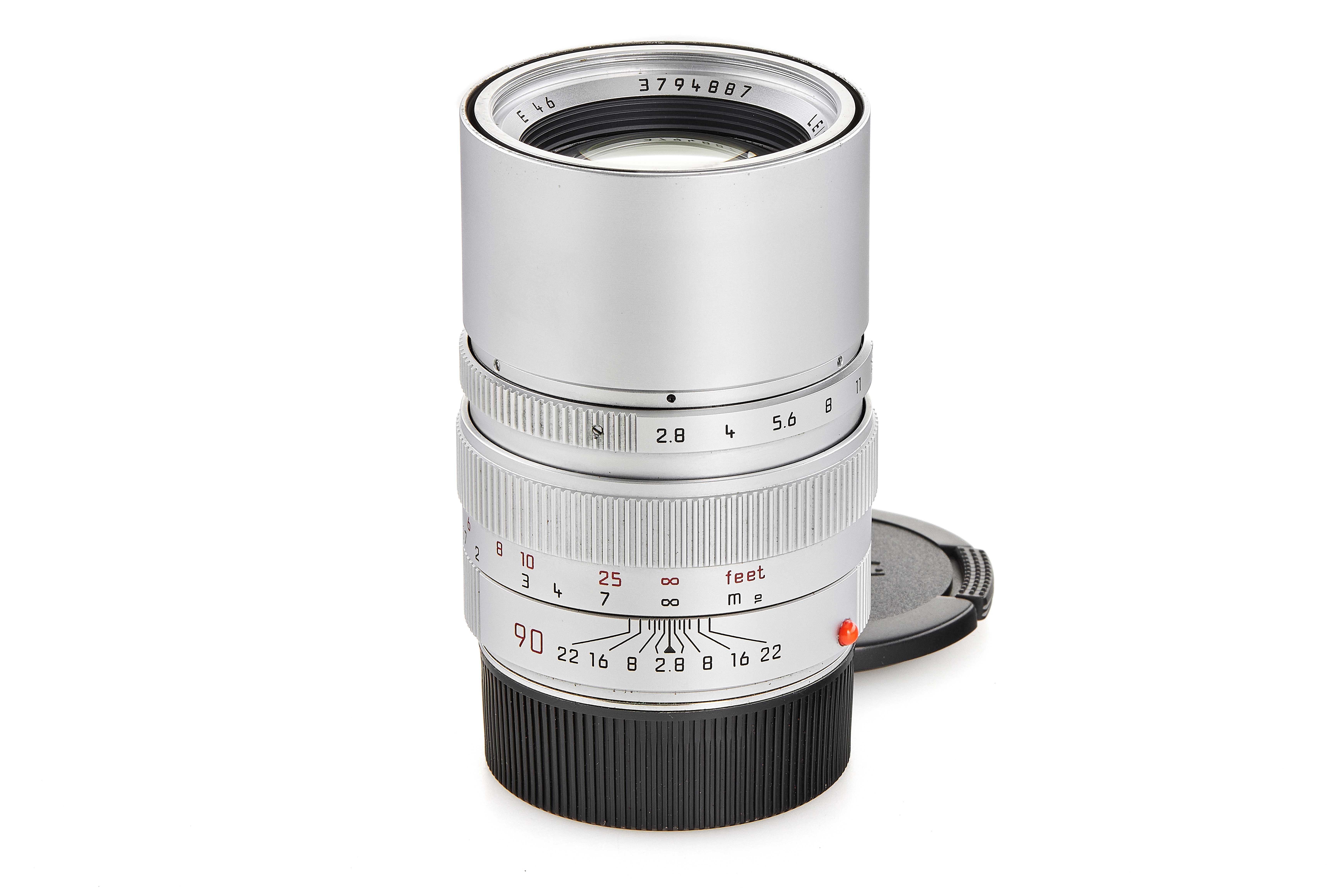 Leica ELMARIT-M 1:2,8/90 mm, silbern verchromt (11808)
