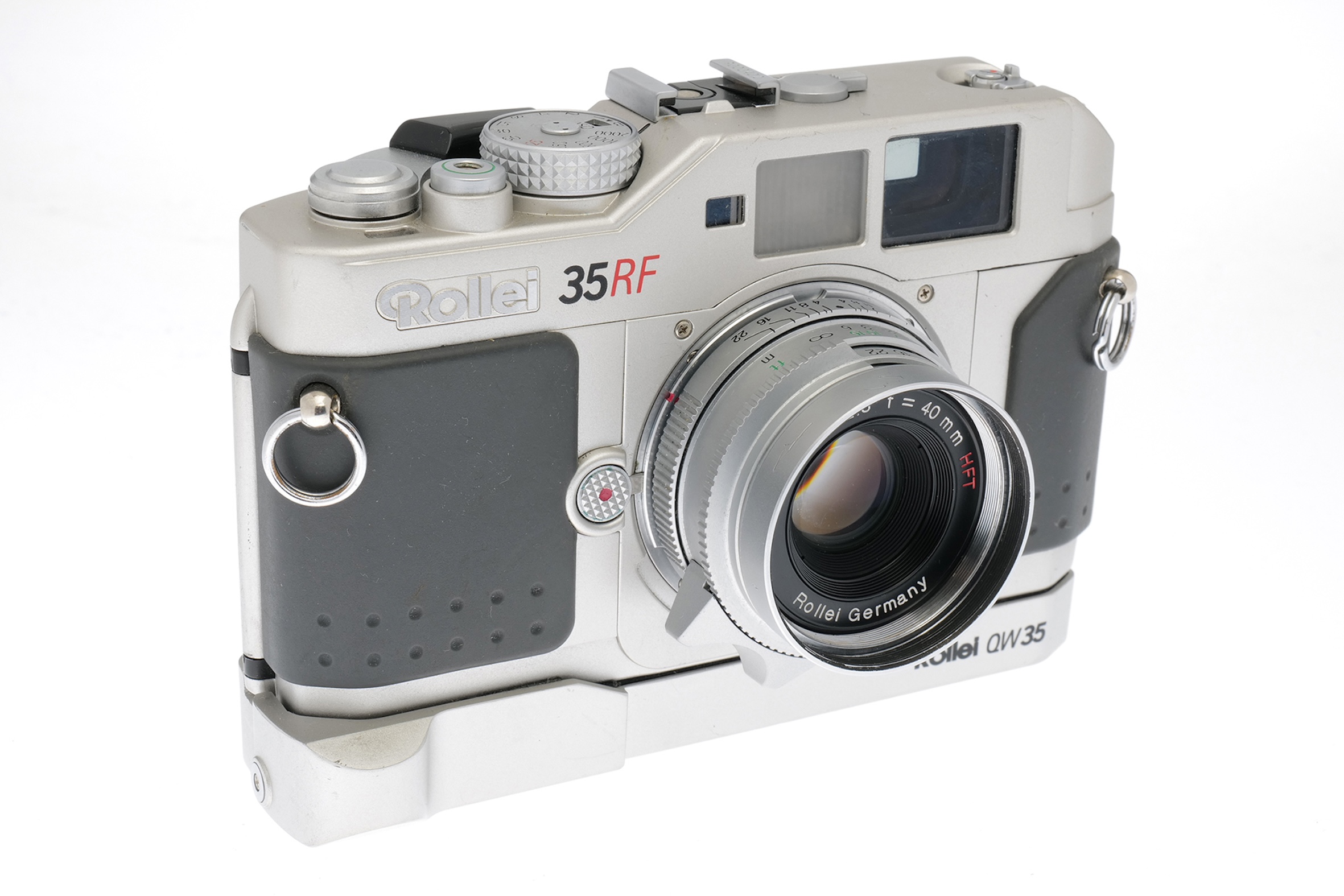 Rollei 35RF mit Sonar 2,8/40mm HFT und QW 35 Schnellaufzug Rollei 35RF mit Sonar 2,8/40mm HFT und QW 35 Schnellaufzug