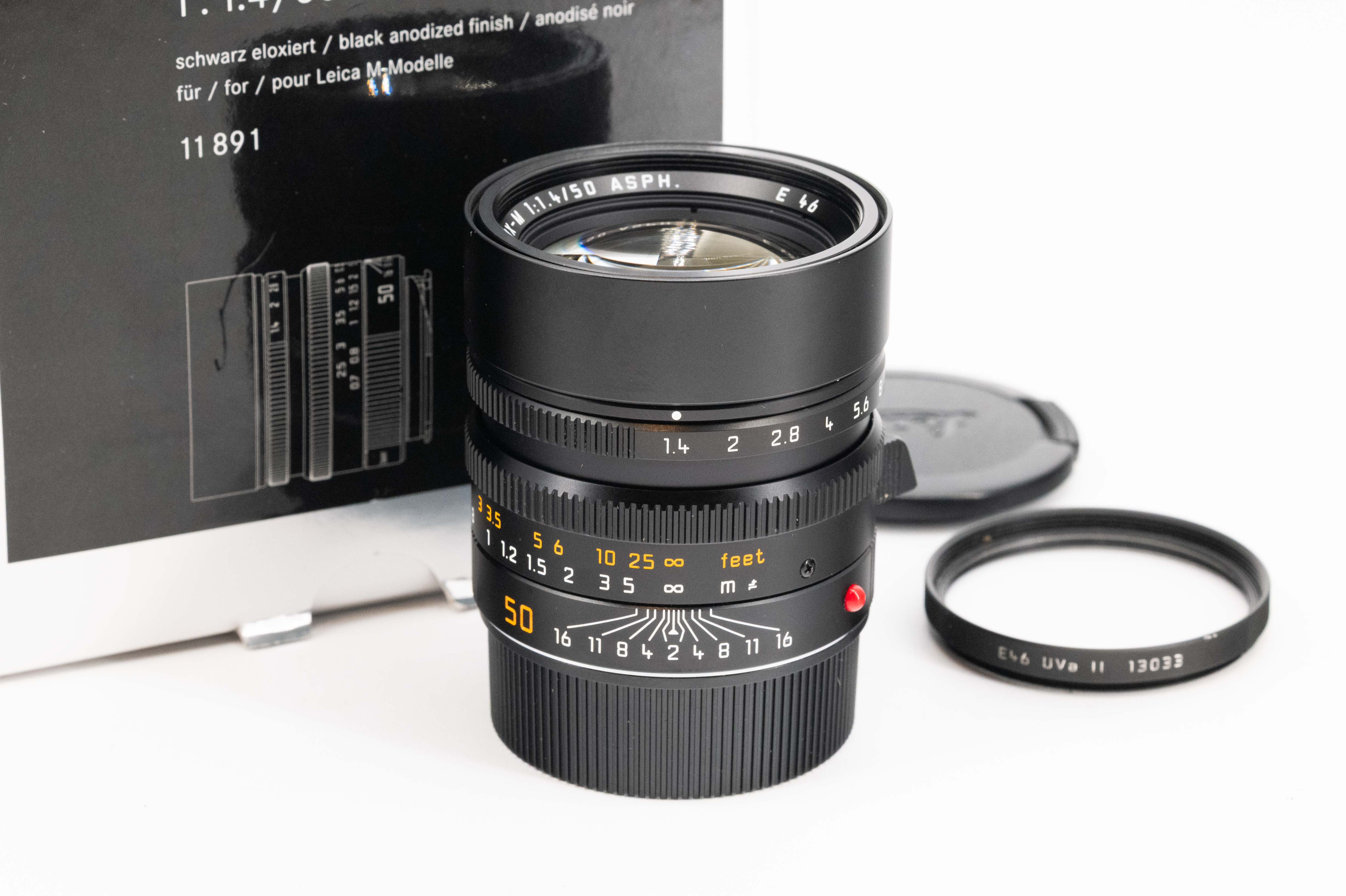 Leica Summilux-M 50mm f/1.4 ASPH Schwarz eloxiert 11891