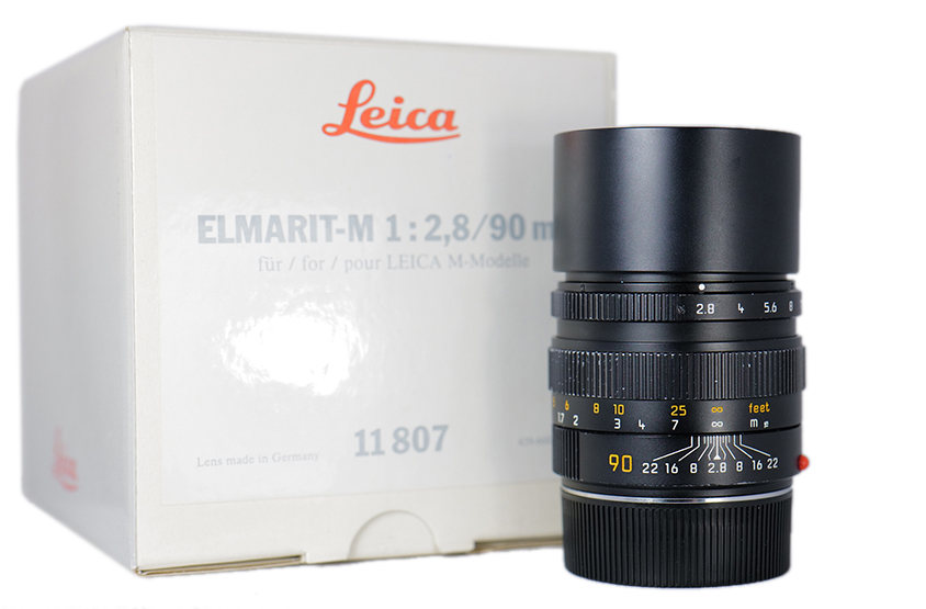 LEICA ELMARIT-M 1:2,8/90MM, schwarz eloxiert E46 11807