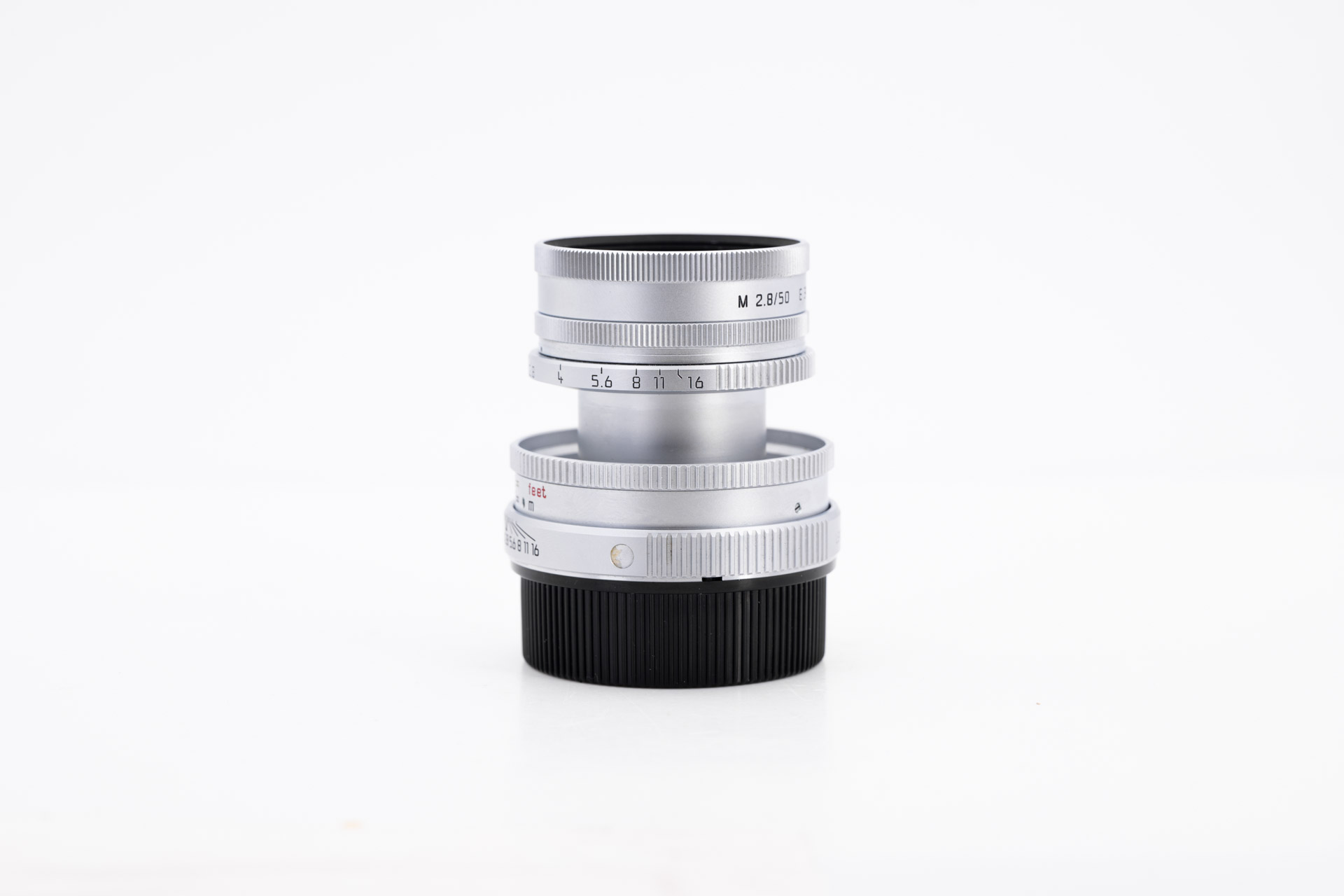 LEICA ELMAR-M 2.8/50mm, silbern verchromt, versenkbar