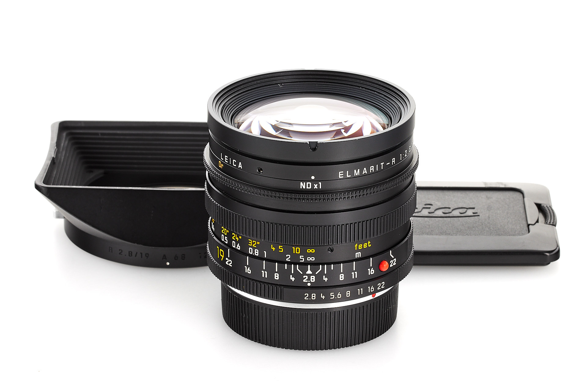 Leica Elmarit-R 1:2,8/19 mm. Schwarz