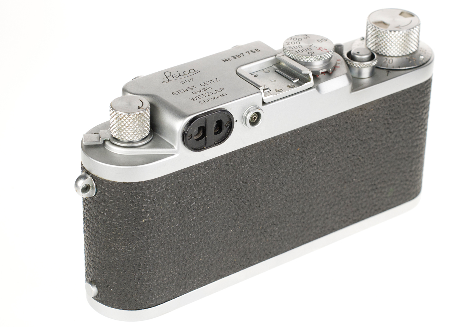 Leica IIIf Body, chrome Red Dial