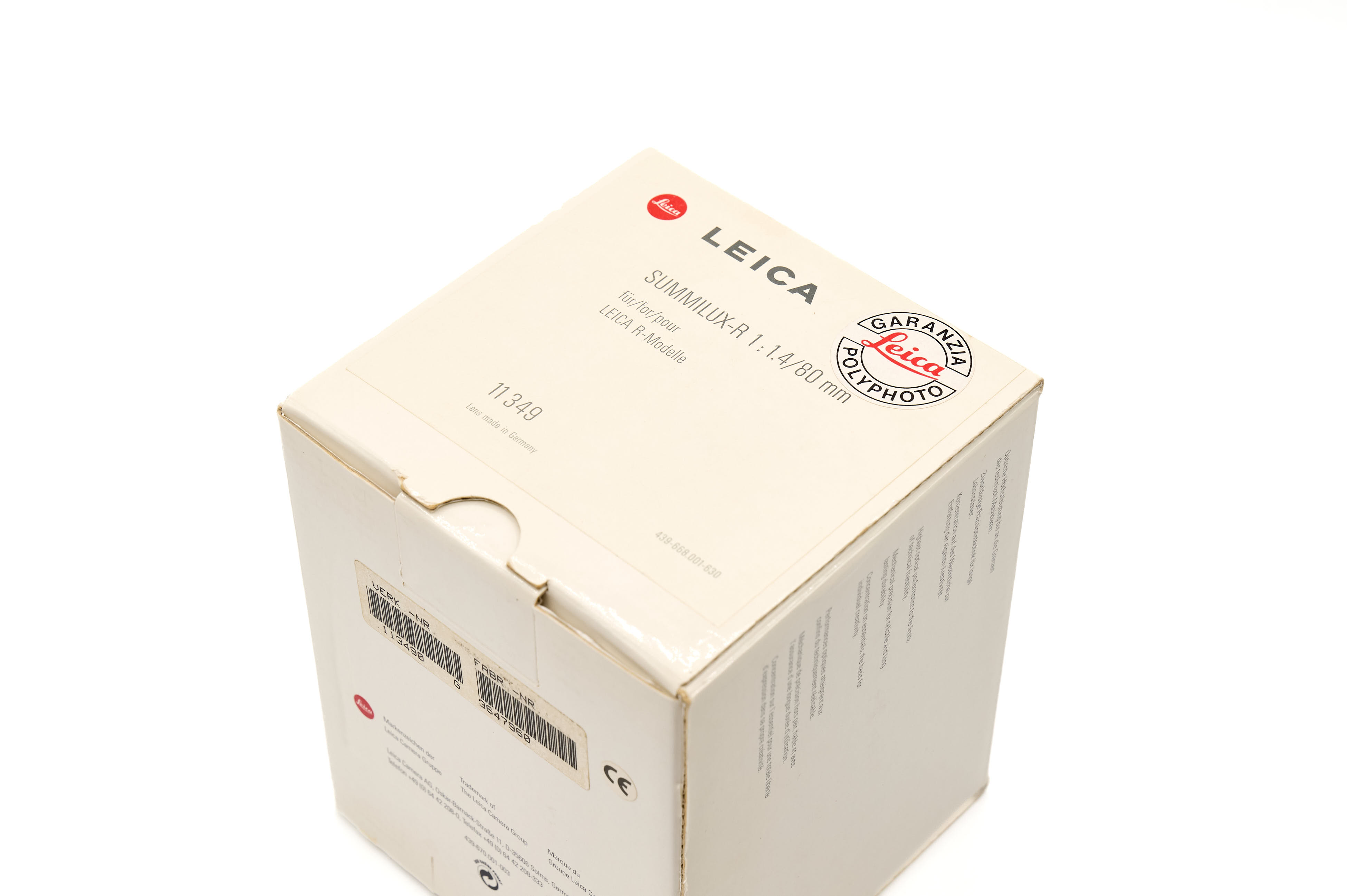 Leica Summilux-R 80mm F1.4 - ROM 11349