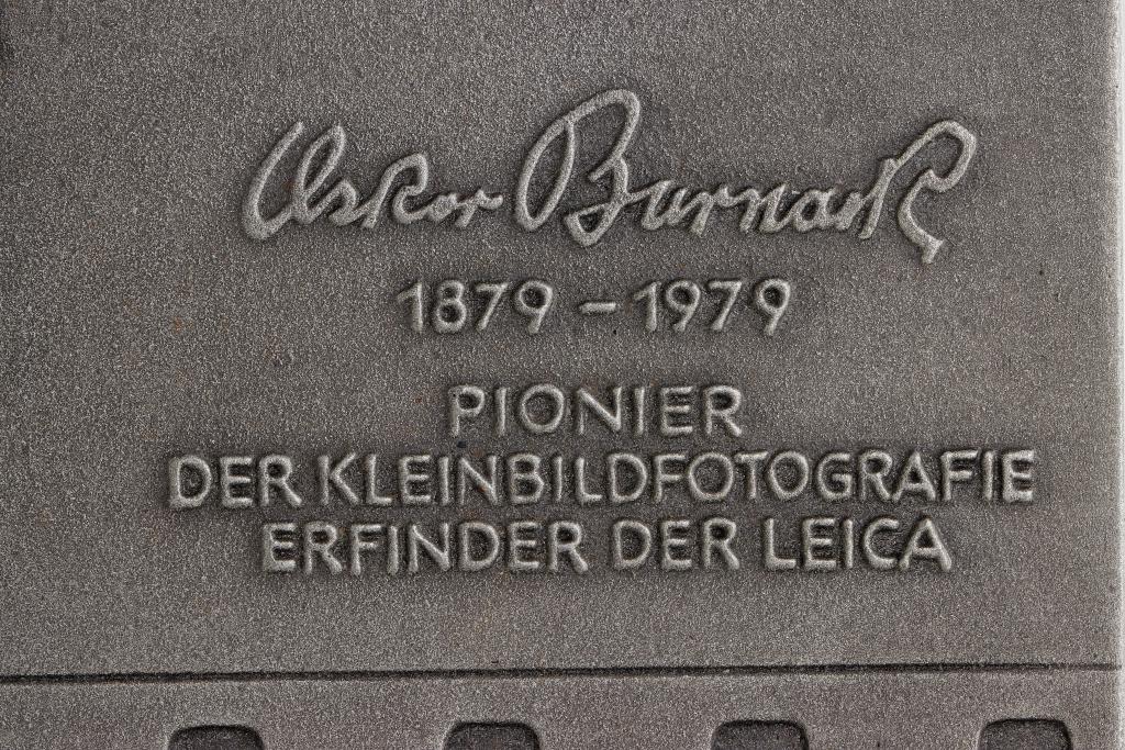 Oskar Barnack Commemorative Plaque Oskar Barnack Commemorative Plaque