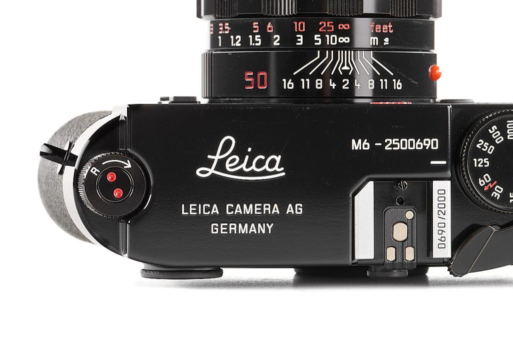 Leica M6 TTL black paint Millennium set