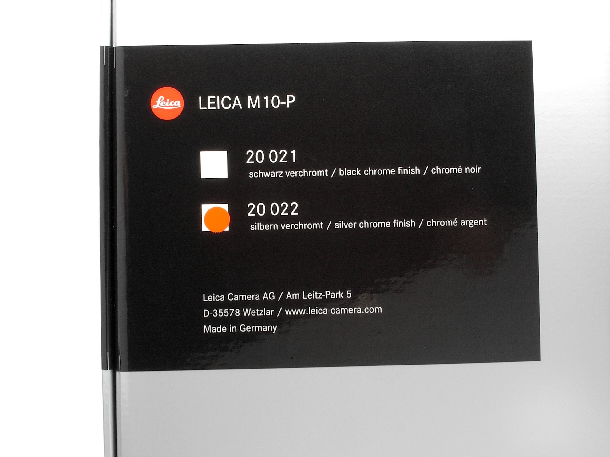 Leica M10-P silver chrome