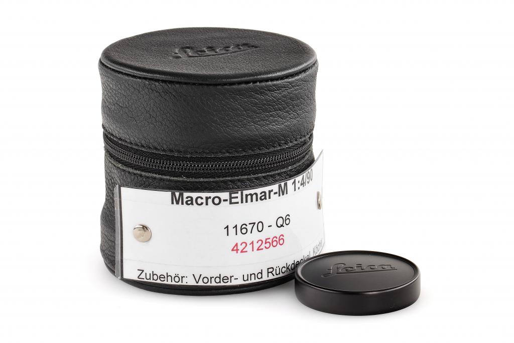 Macro-Elmar-M 11670 4/90mm black 6-bit - in near mint with one year of guarantee