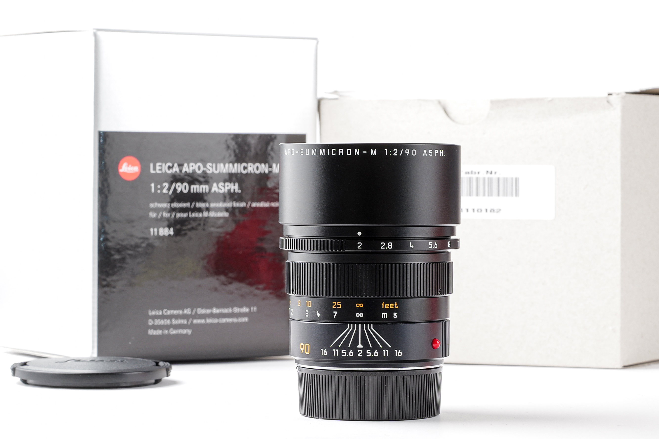 Leica APO-SUMMICRON-M 2/90mm ASPH., schwarz