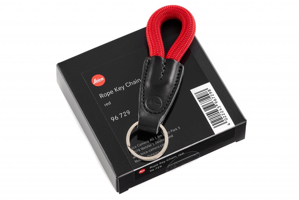 Leica Rope Key Chain, red - like new demo