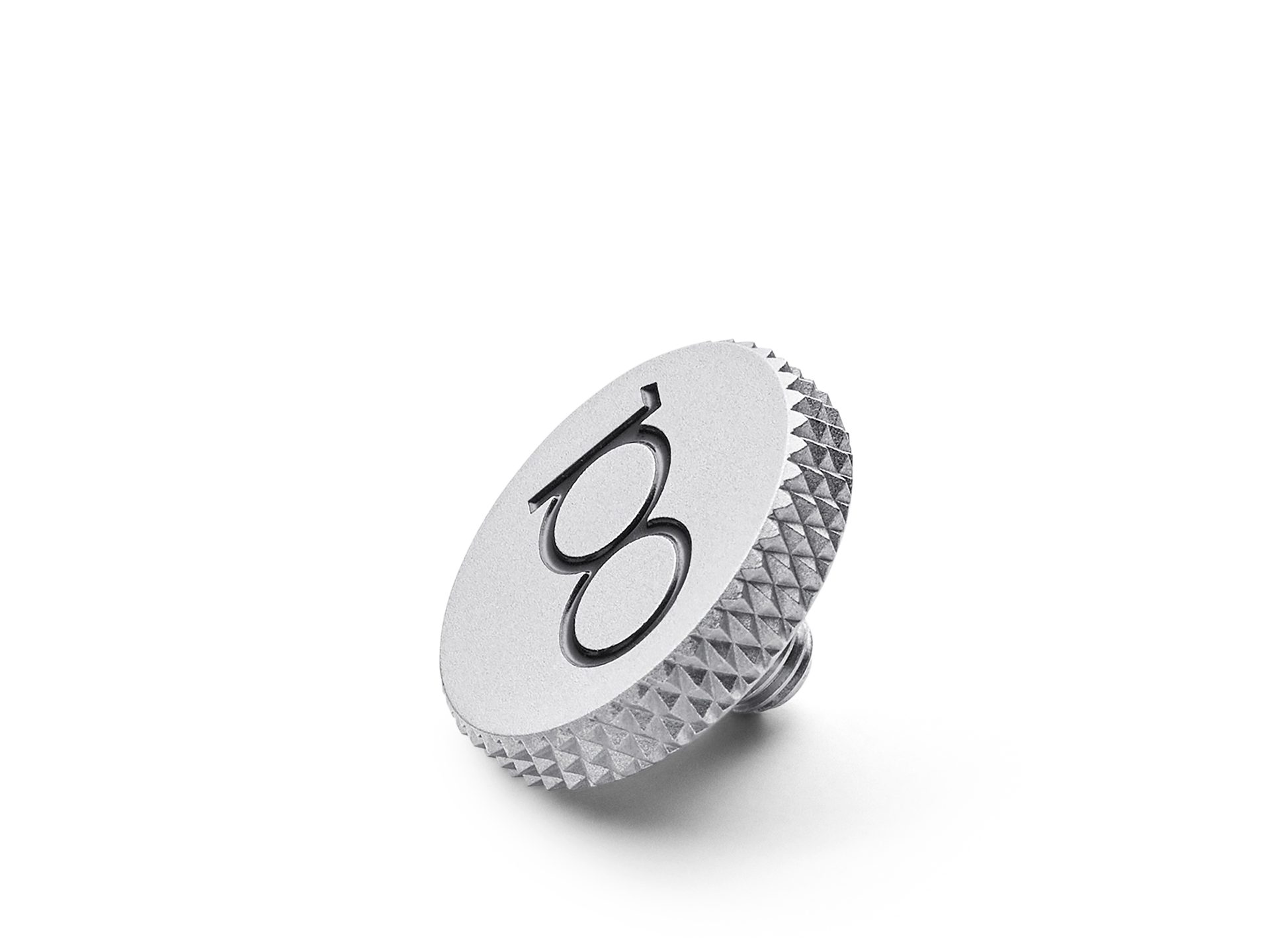 Leica Soft Release Button, Messing, silbern verchromt, 100 YEARS OF LEICA