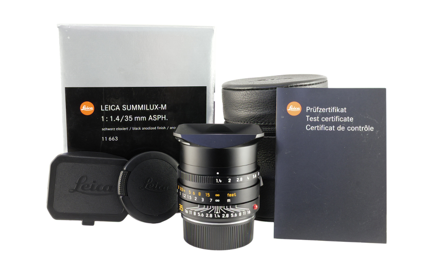 LEICA SUMMILUX-M 1,4/35mm ASPH. schwarz eloxiert 11663