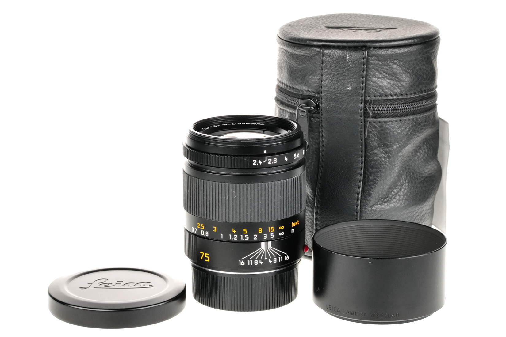 Leica Summarit-M 1:2.4/75 mm, black, 11682