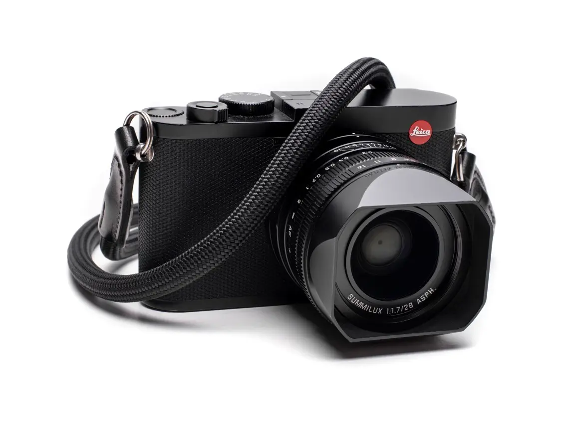 Leica Double Rope Strap, black, 100 cm, ring