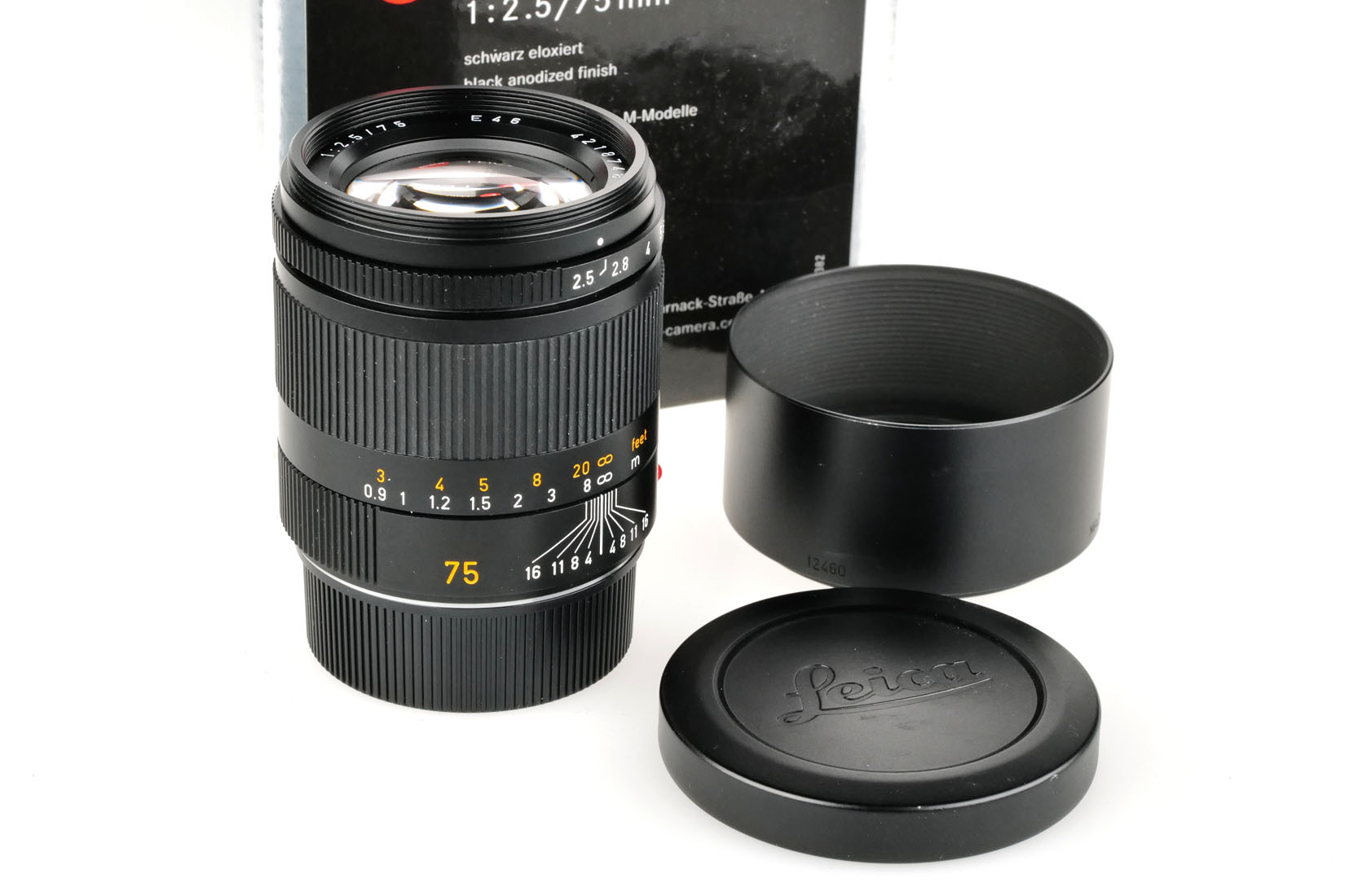 Leica SUMMARIT-M 2.5/75mm, schwarz 11645