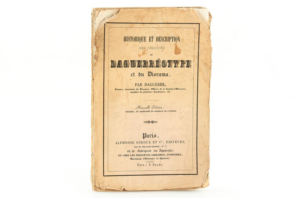 Daguerreotype first version booklet Daguerreotype first version booklet