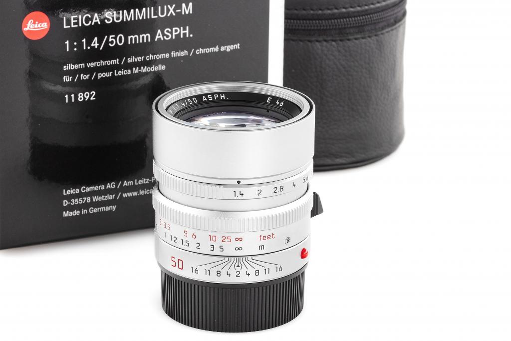 Leica Summilux-M 11892 1,4/50mm chrome ASPH. 6-bit - like new with full guarantee