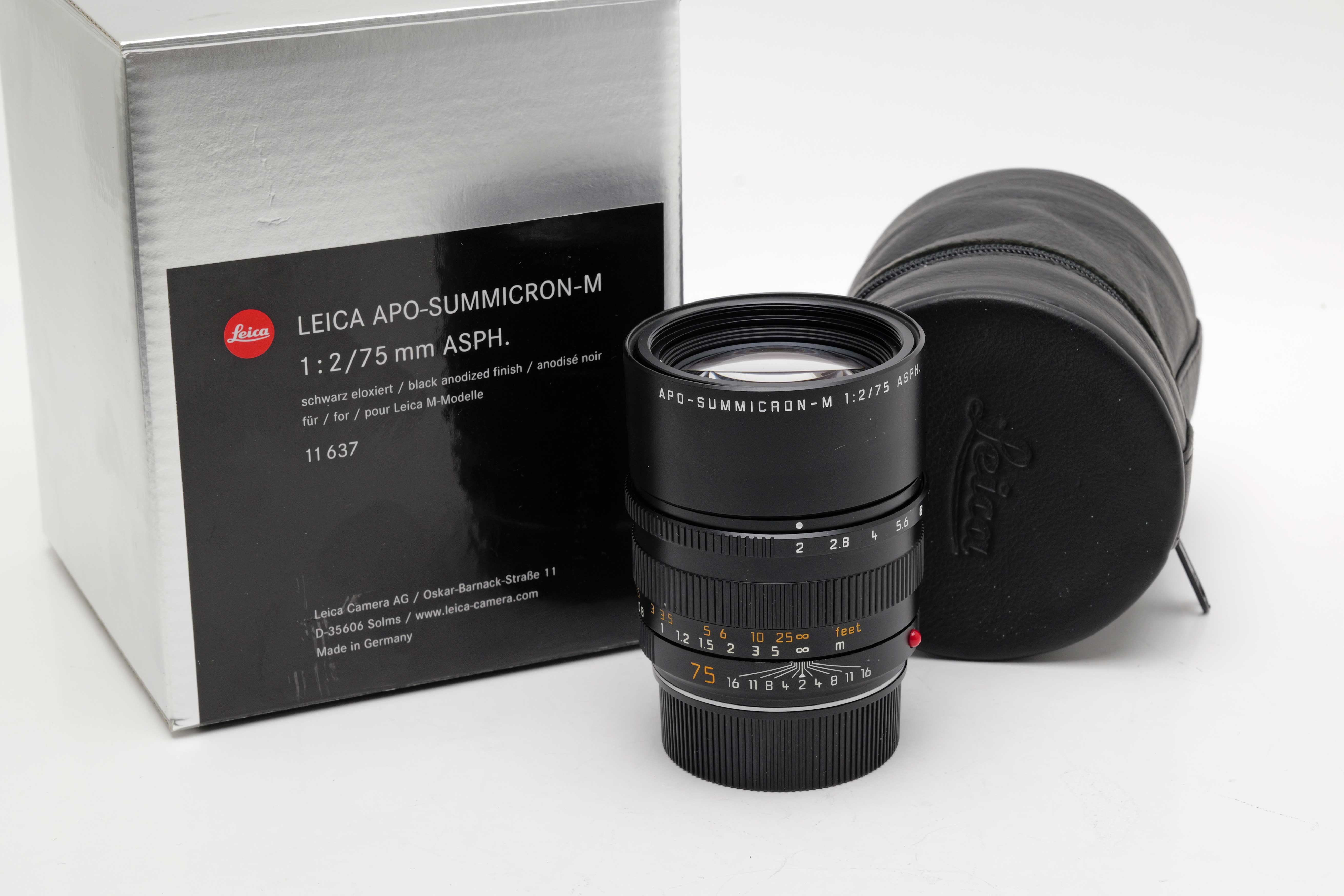 Leica APO-Summicron-M 2/75 ASPH., black