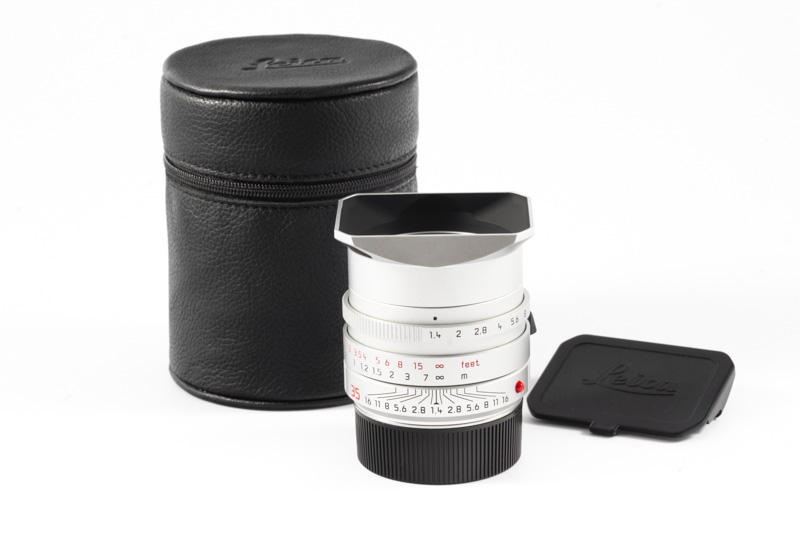 Leica SUMMILUX-M 1:1,4/35 mm FLE ASPH, silber.