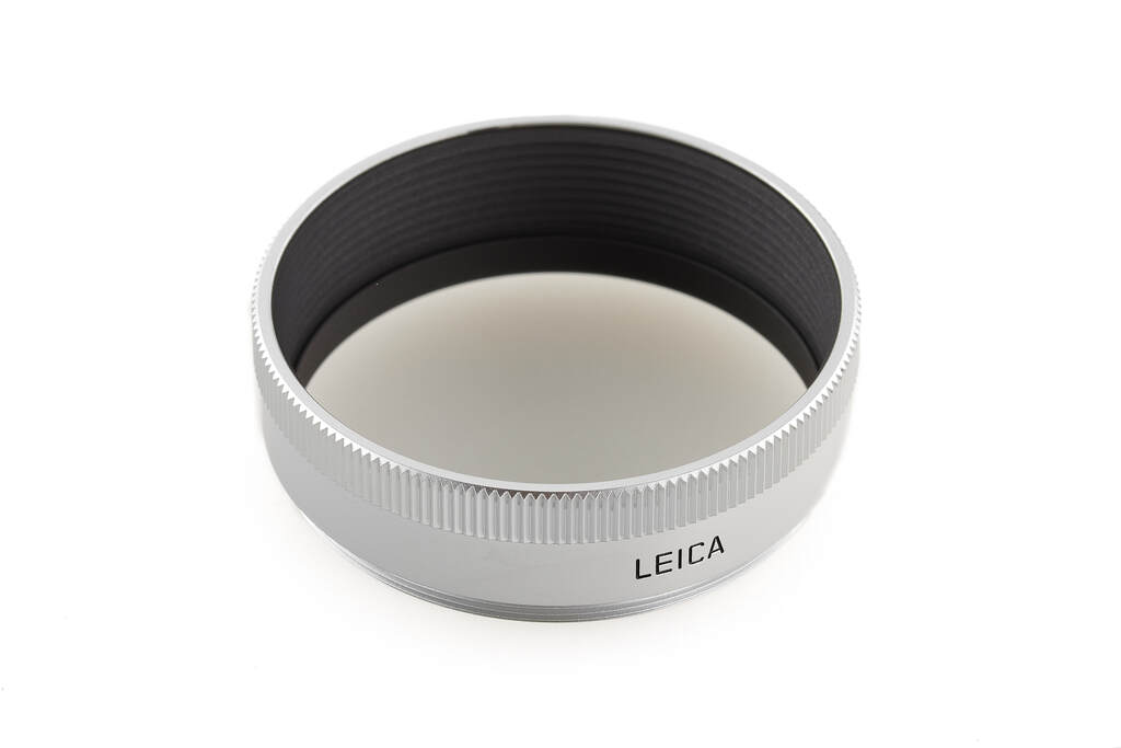 Leica 12549 Hood f. Elmar-M 2,8/50mm chrome - like new with 2 years guarantee