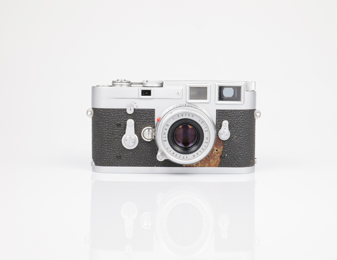 Leica M3 silver chromed with Elmar-M 1:2.8/50 collapsible