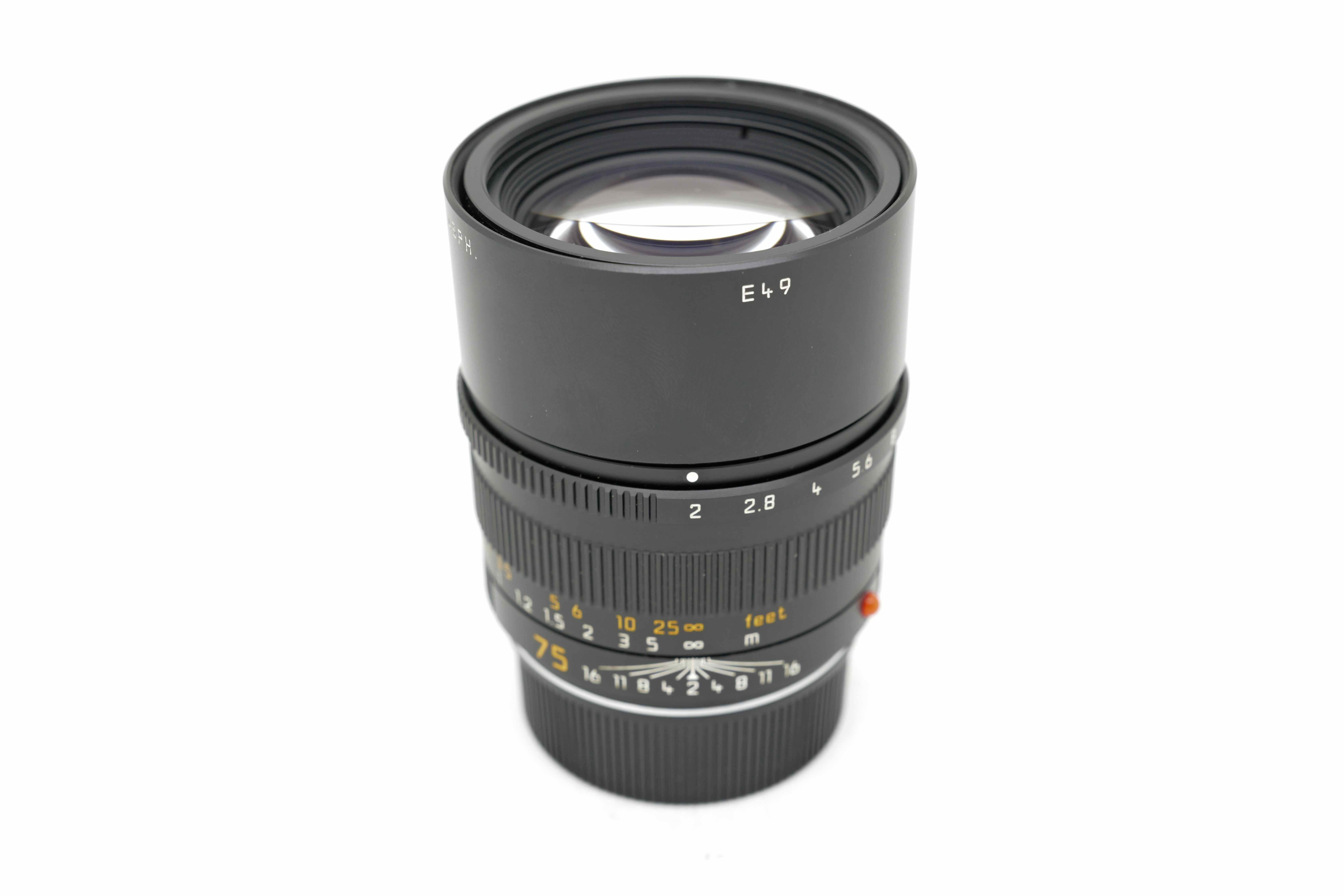 Leica APO-SUMMICRON-M 2/75 ASPH., black | Leica Camera Classic