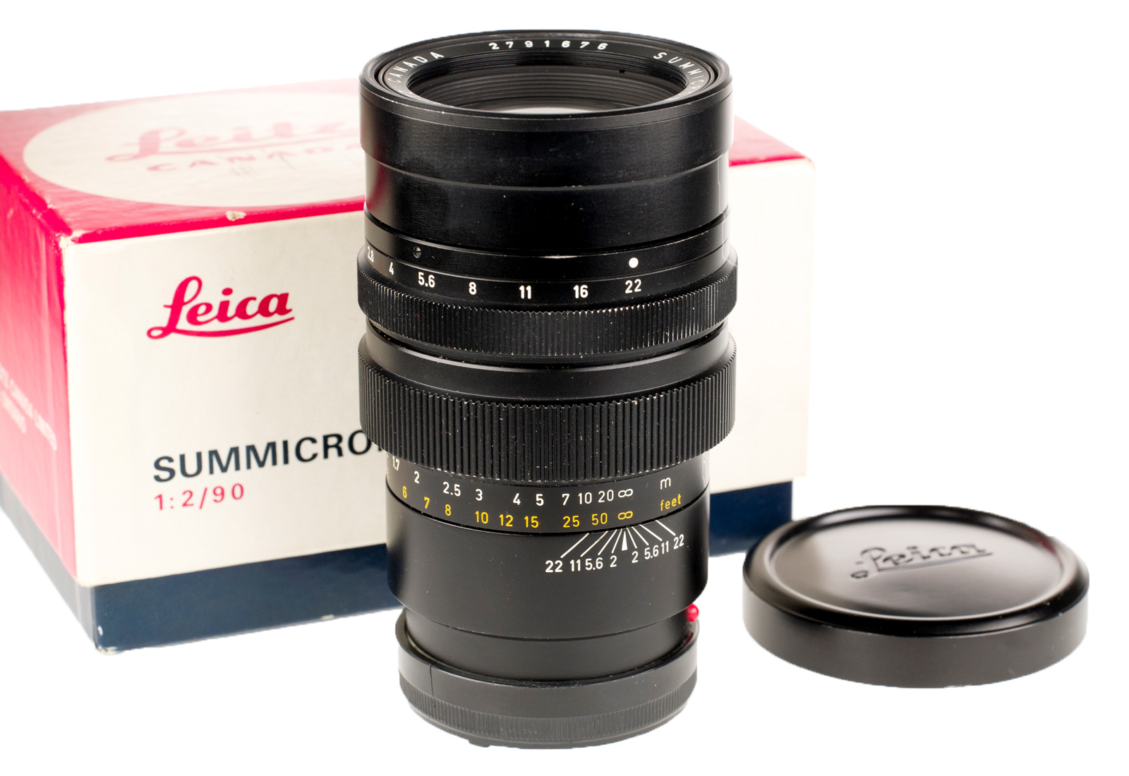 Leica Summicron-M 1:2/90mm, black 11123
