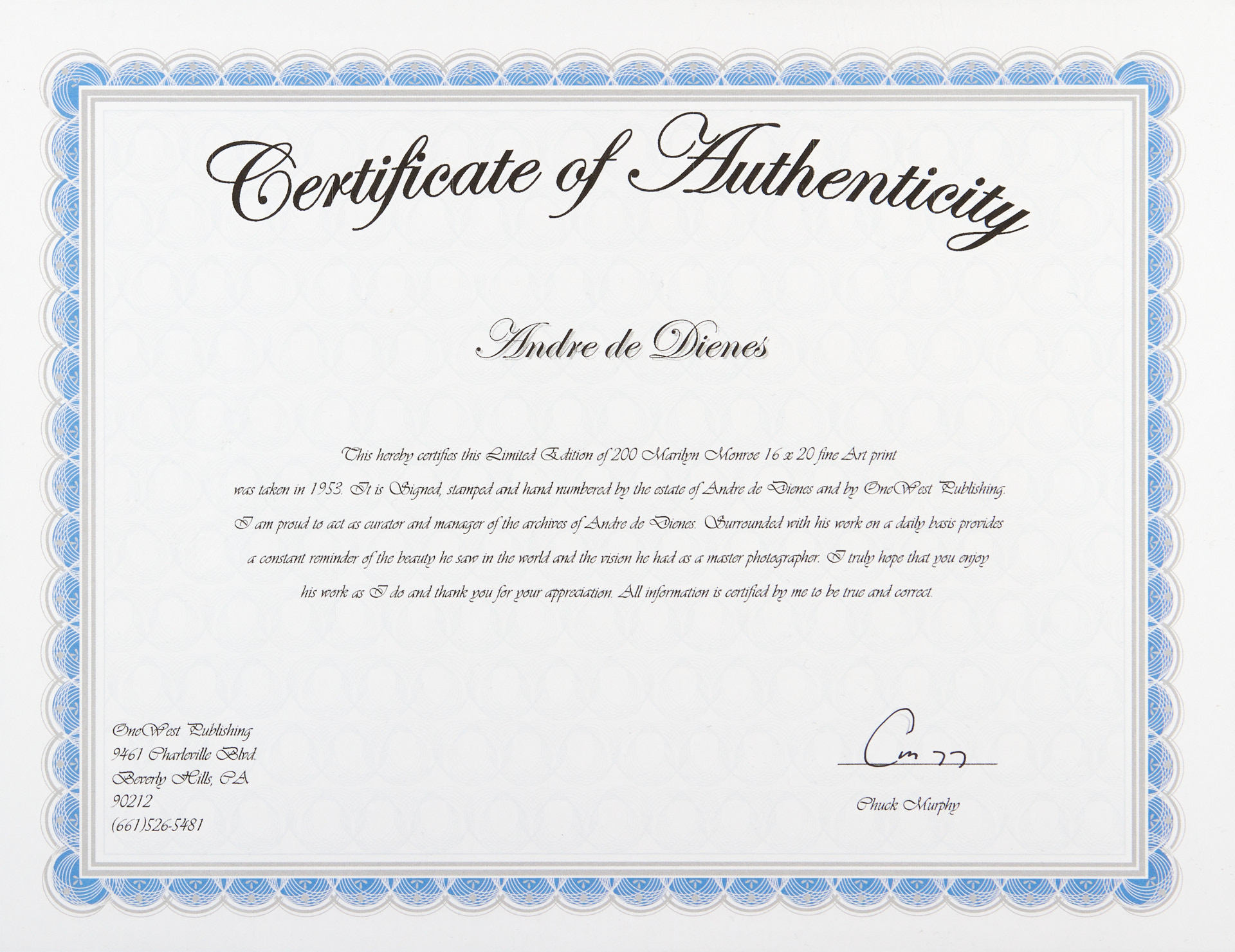 ANDRÉ DE DIENES (1913–1985) - Marilyn Monroe, The End of Everything, Hollywood 1953* ANDRÉ DE DIENES (1913–1985) - Marilyn Monroe, The End of Everything, Hollywood 1953*