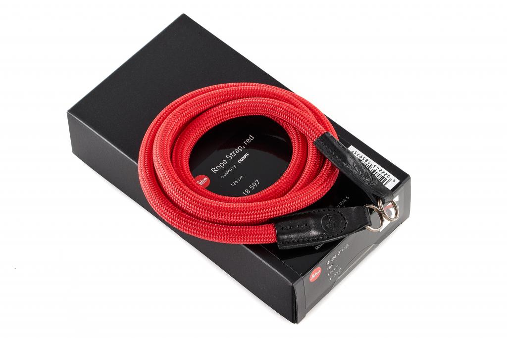 Leica Rope Strap, red, 126cm - like new demo