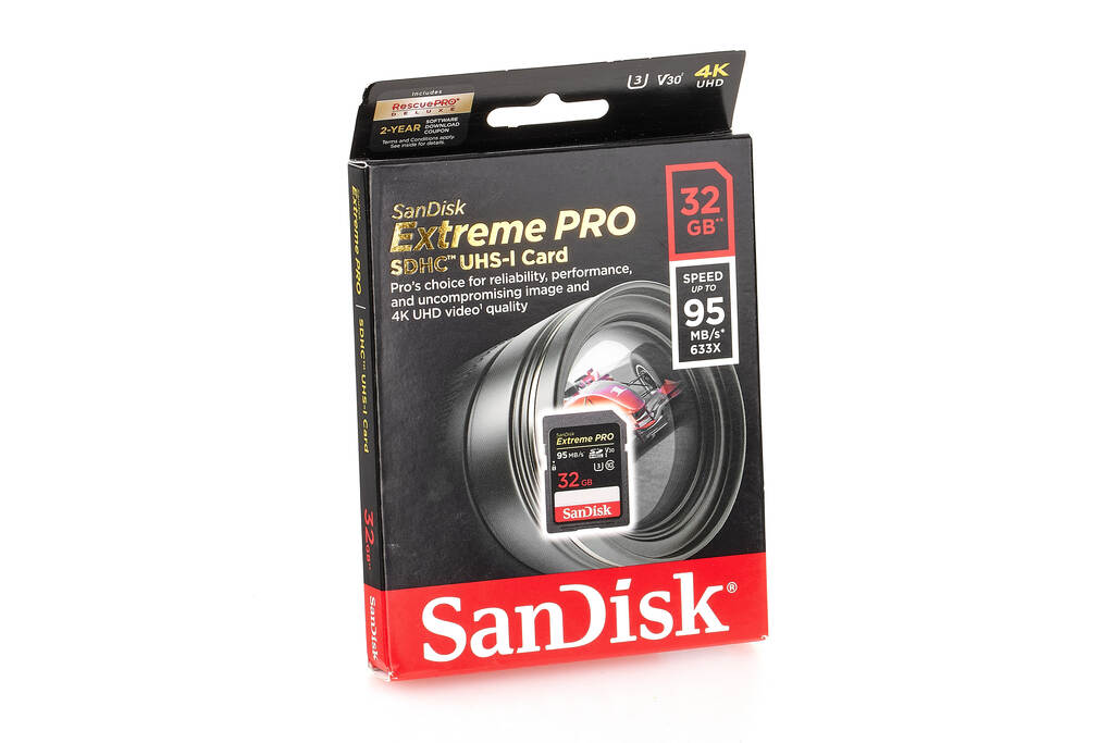 SanDisk Extreme Pro - 32 GB SDHC UHS-I U3 Karte, 633x