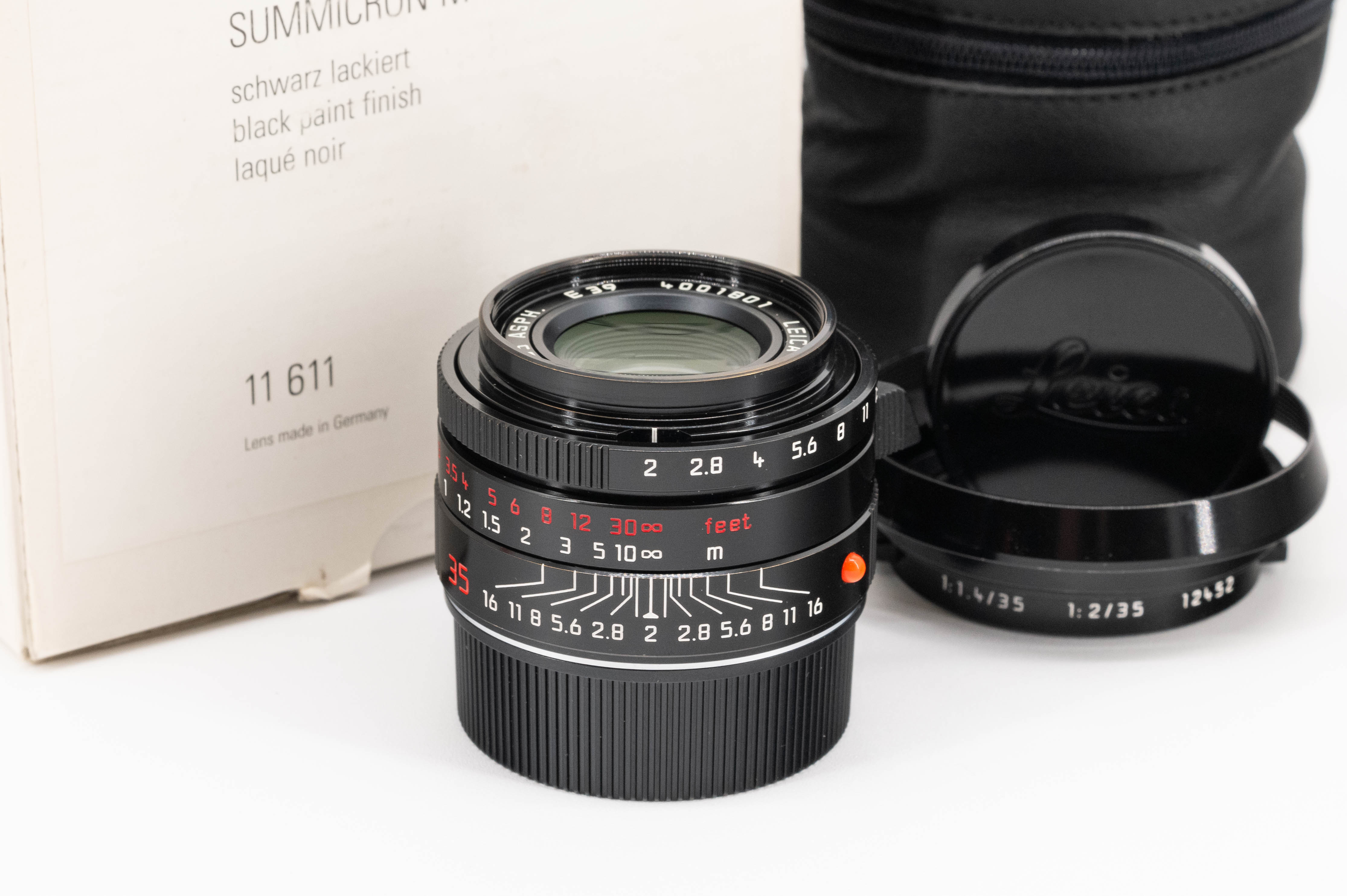 Leica Summicron-M 35mm f/2 ASPH Black Paint Millennium 11611