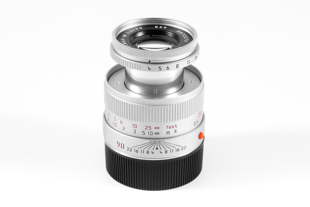 LEICA MACRO-ELMAR-M1:4/90mm,silbern verchromt