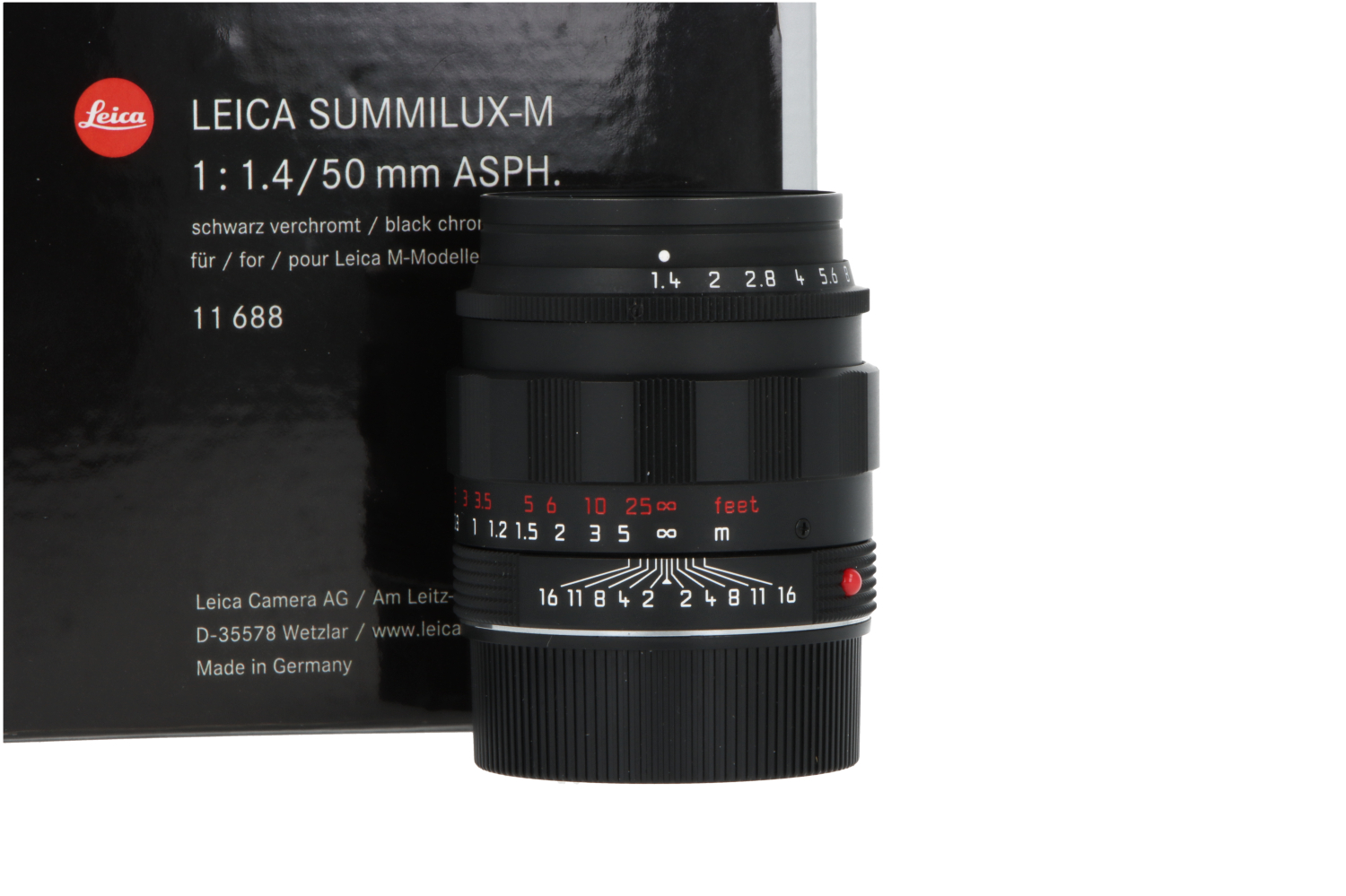 Summilux 50mm 1.4 asph Black Chrome (11688)