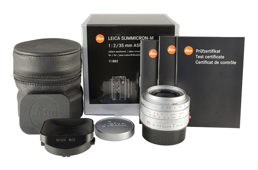 LEICA SUMMICRON-M 1:2/35 ASPH., silver chrome finish 11882