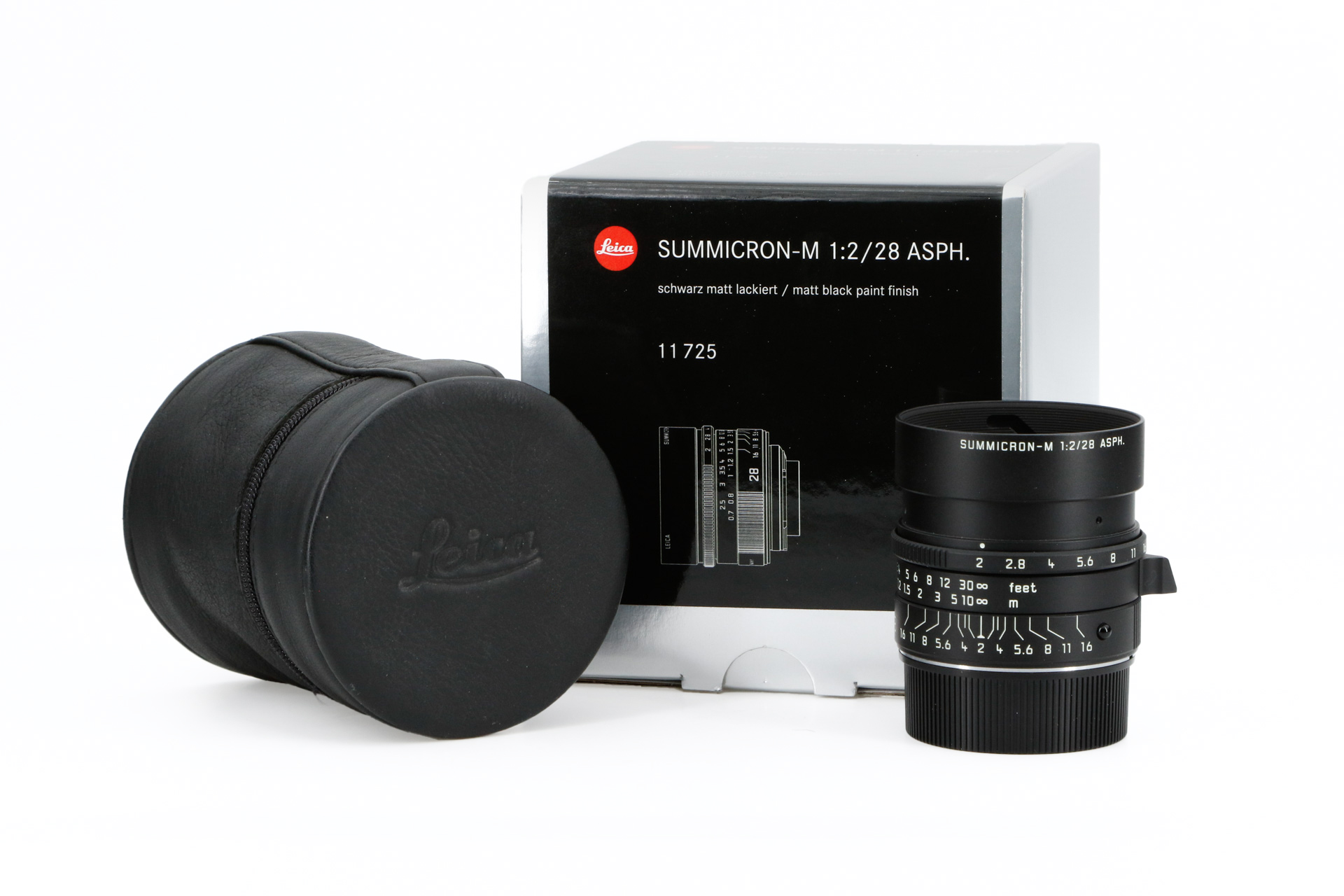 LEICA Summicron-M 2.0/28mm ASPH black „Reporter“ with original packing