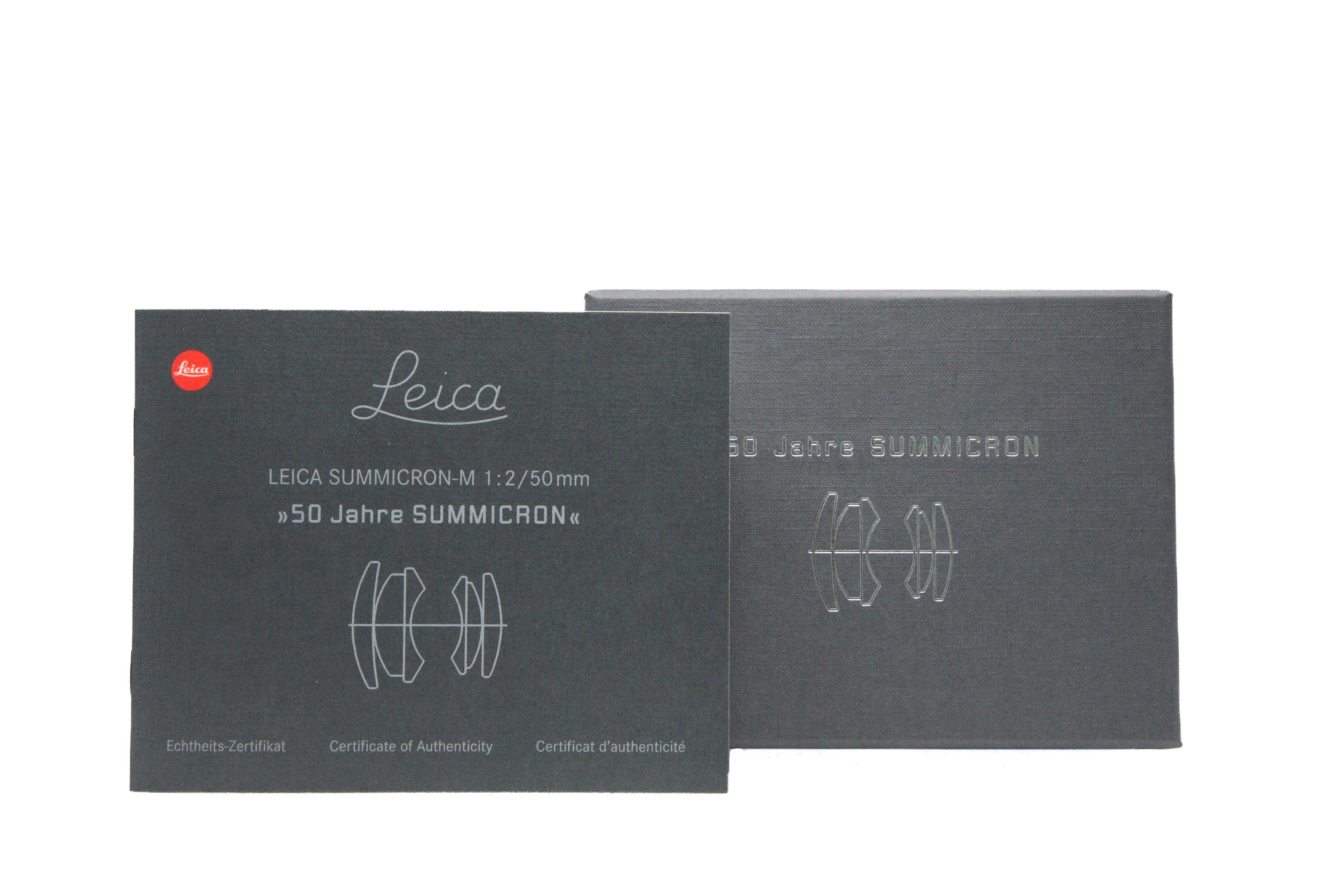 Leica Summicron 2/50mm "50 Jahre Summicron"